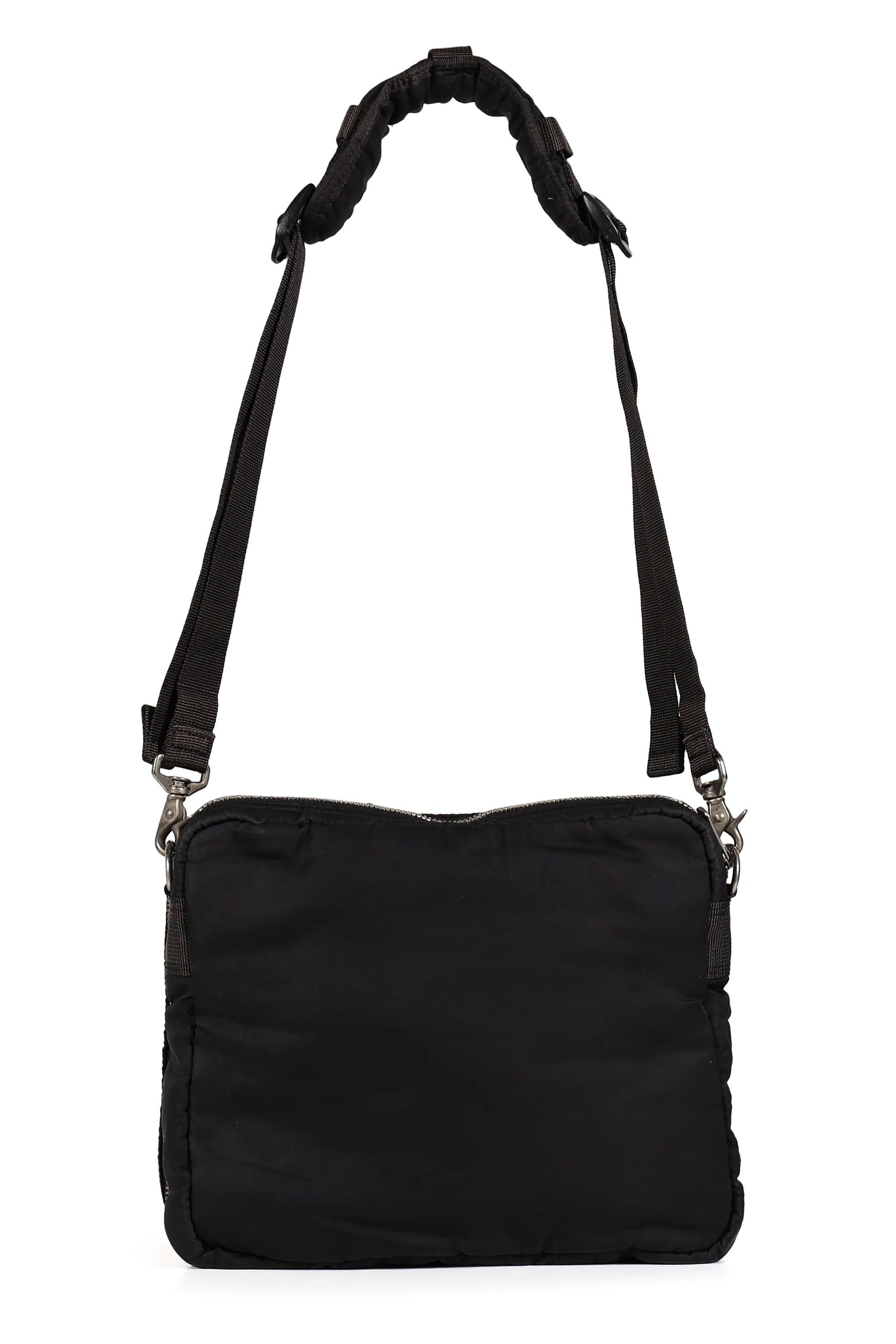 SUPER NYLON SIMPLE SHOULDER BAG / BLK
