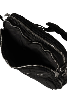 SUPER NYLON SIMPLE SHOULDER BAG / BLK 