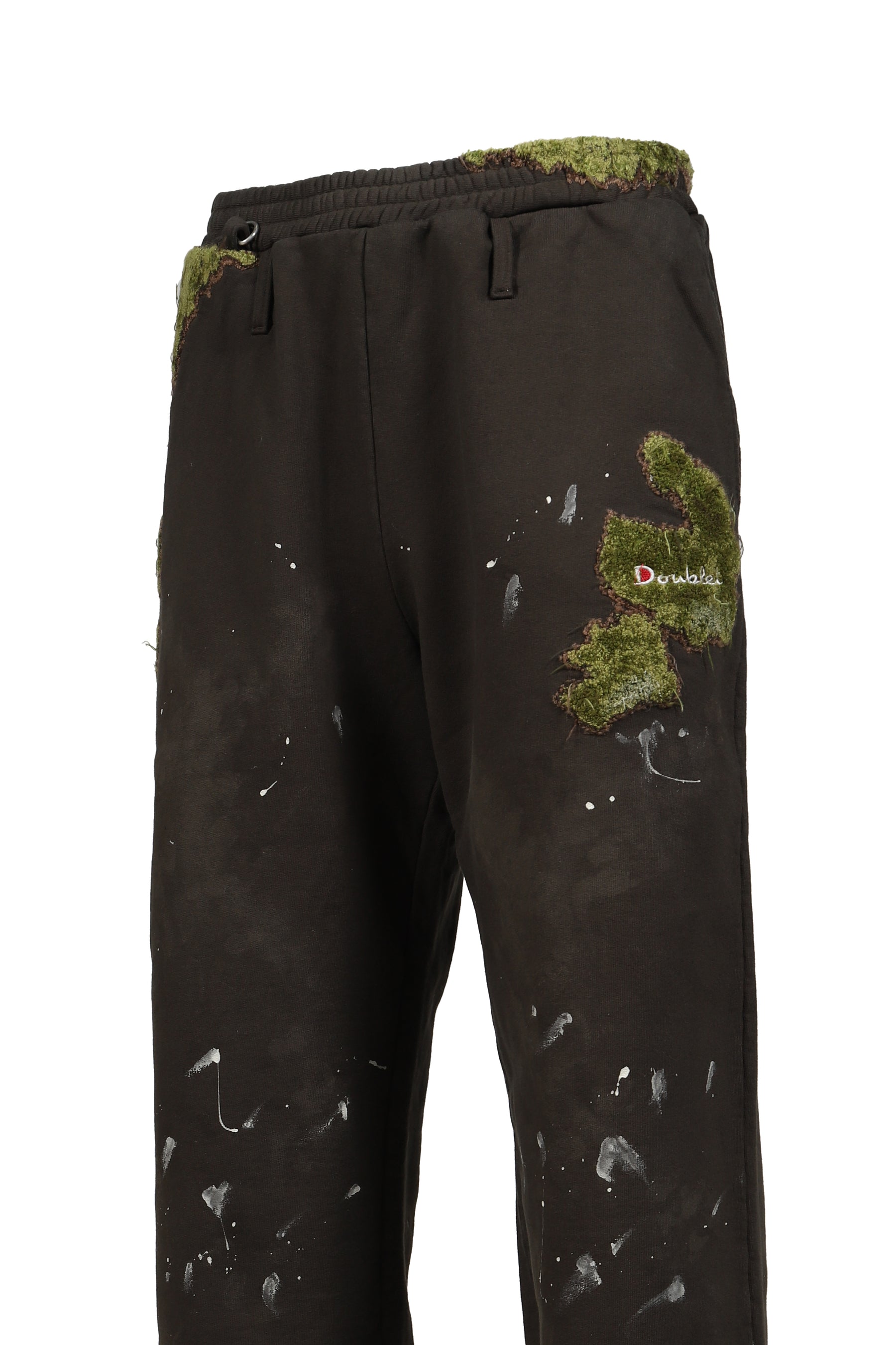 MOSS-GROWN EMBROIDERY SWEAT PANTS / BRW