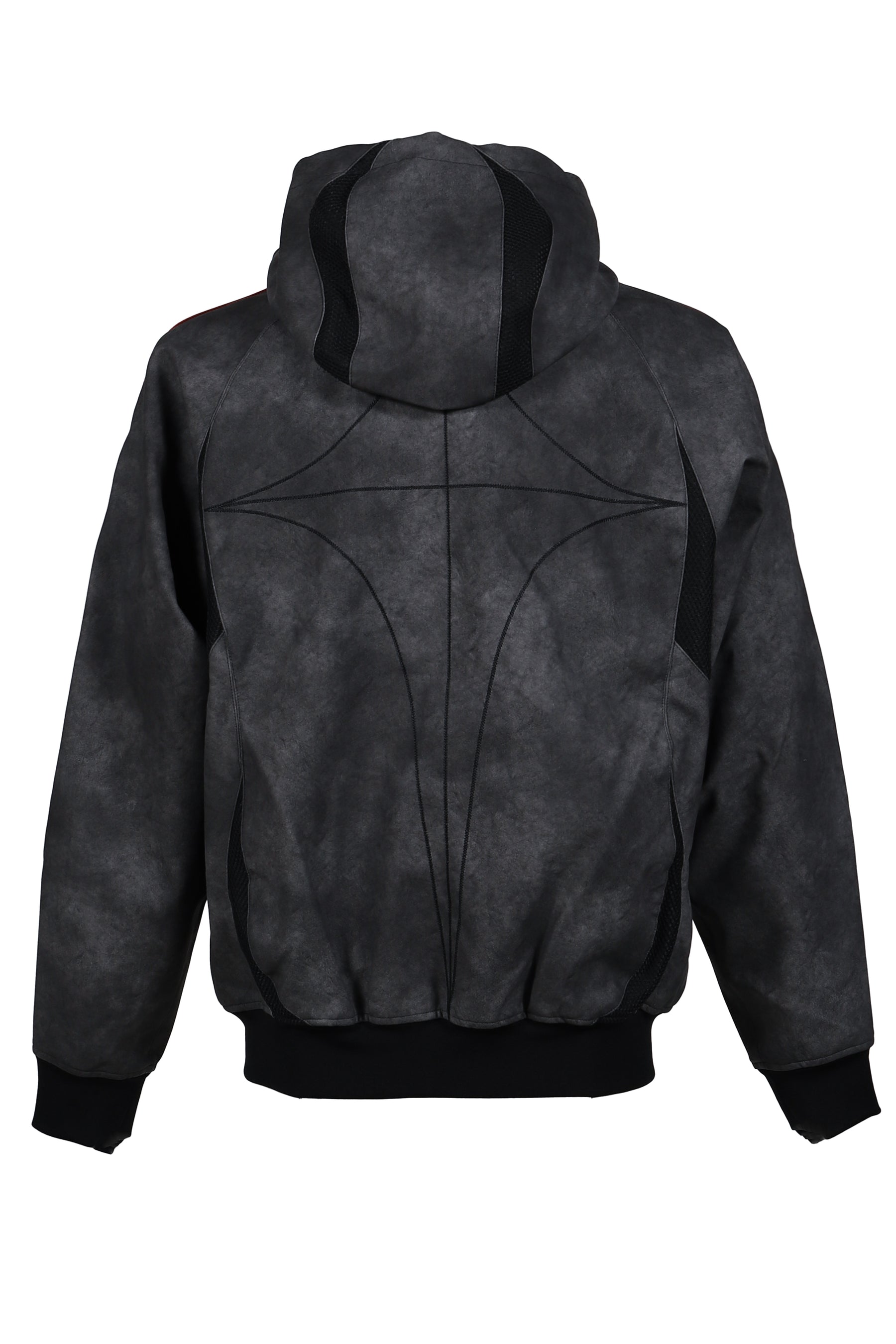 TC TG LTHR JKT / BLK/ANTIQUE SIL