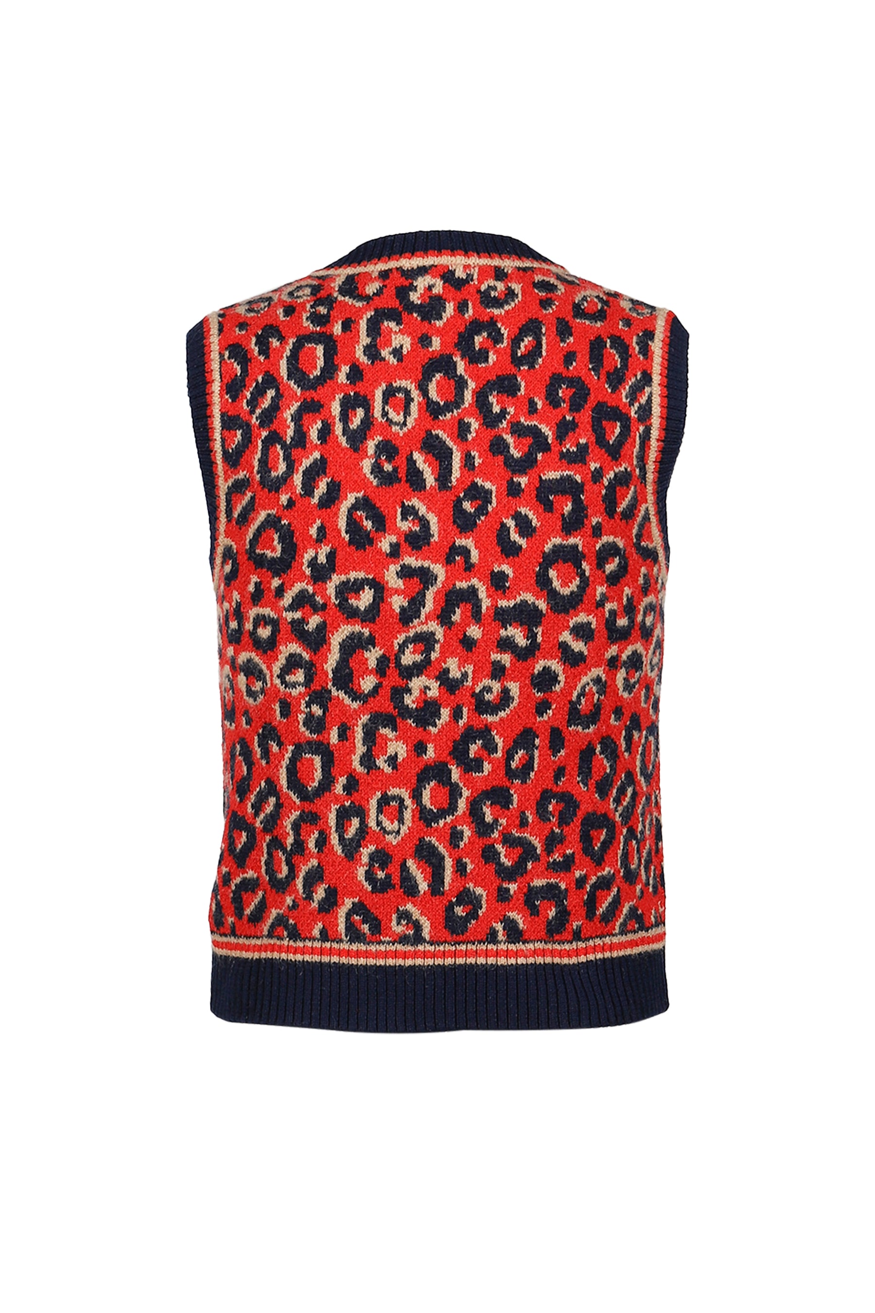 WB KNIT VEST / NVY BEI