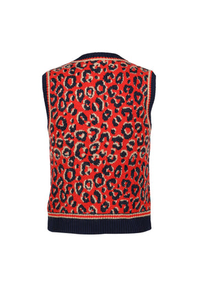 WB KNIT VEST / NVY BEI