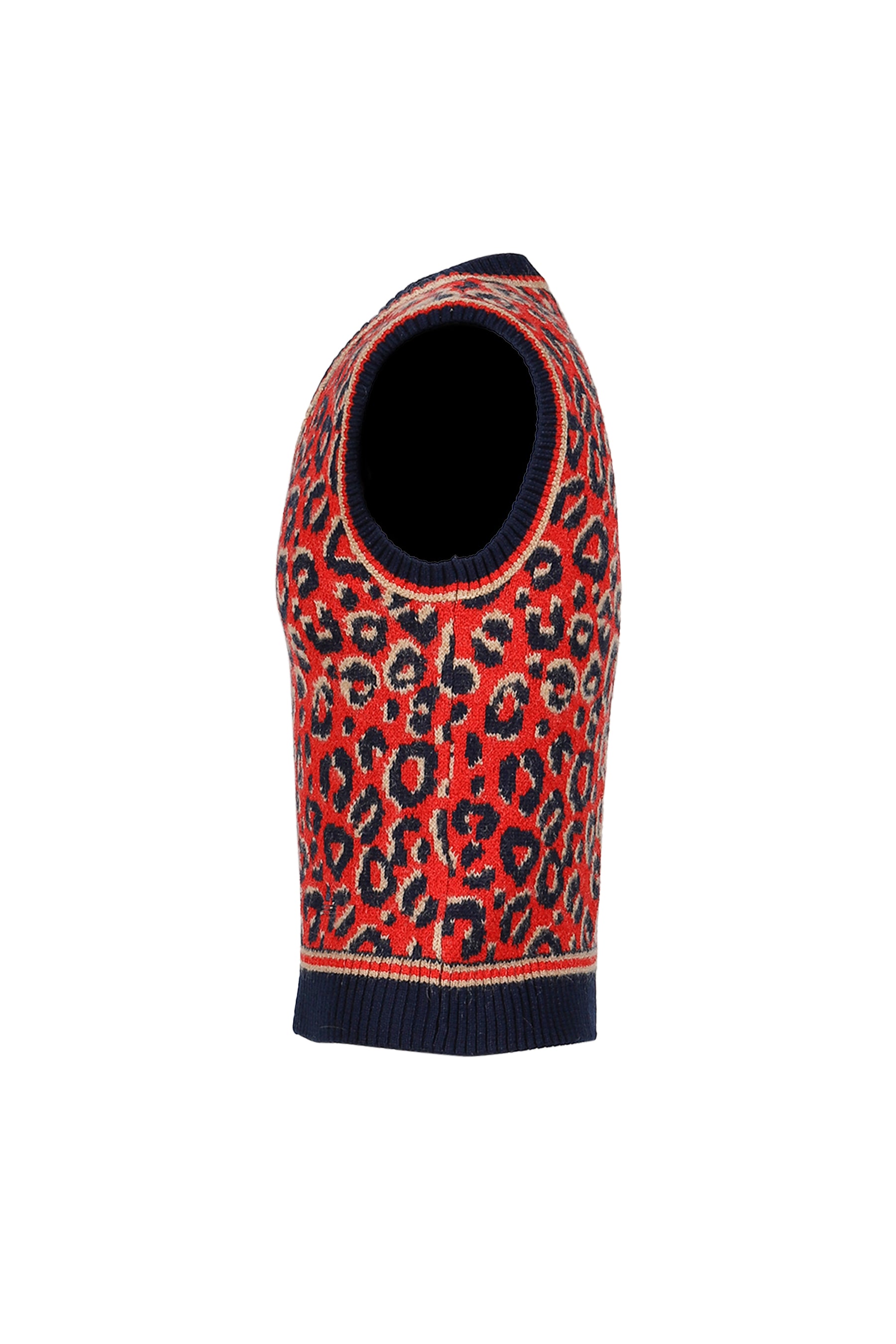 WB KNIT VEST / NVY BEI