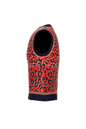 WB KNIT VEST / NVY BEI