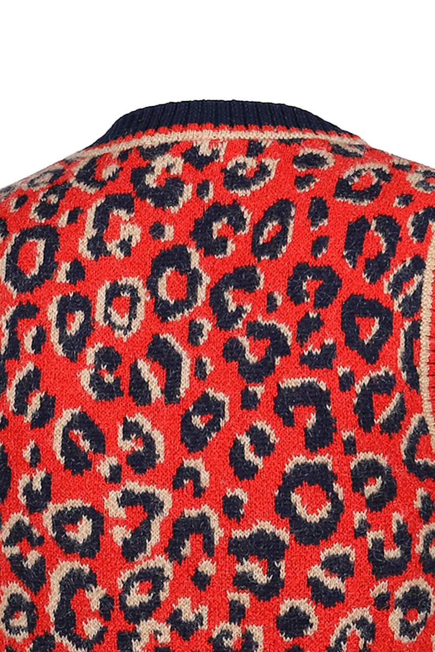 WB KNIT VEST / NVY BEI