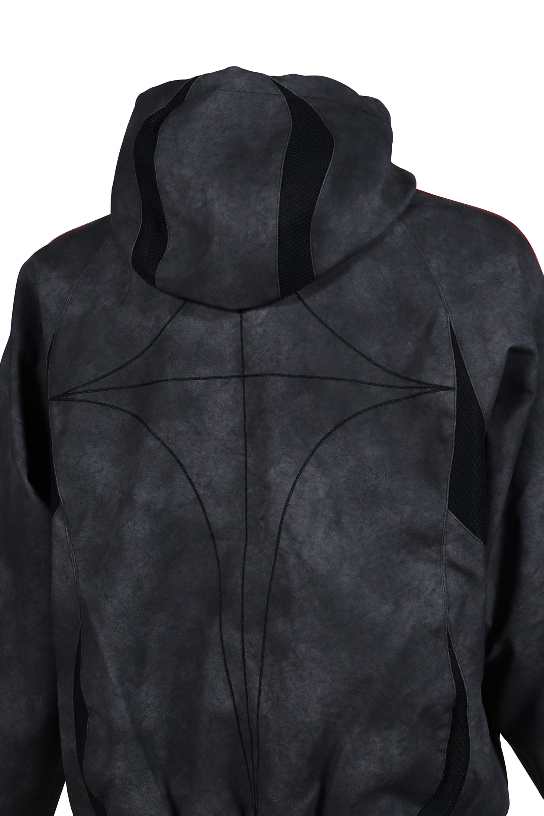 TC TG LTHR JKT / BLK/ANTIQUE SIL