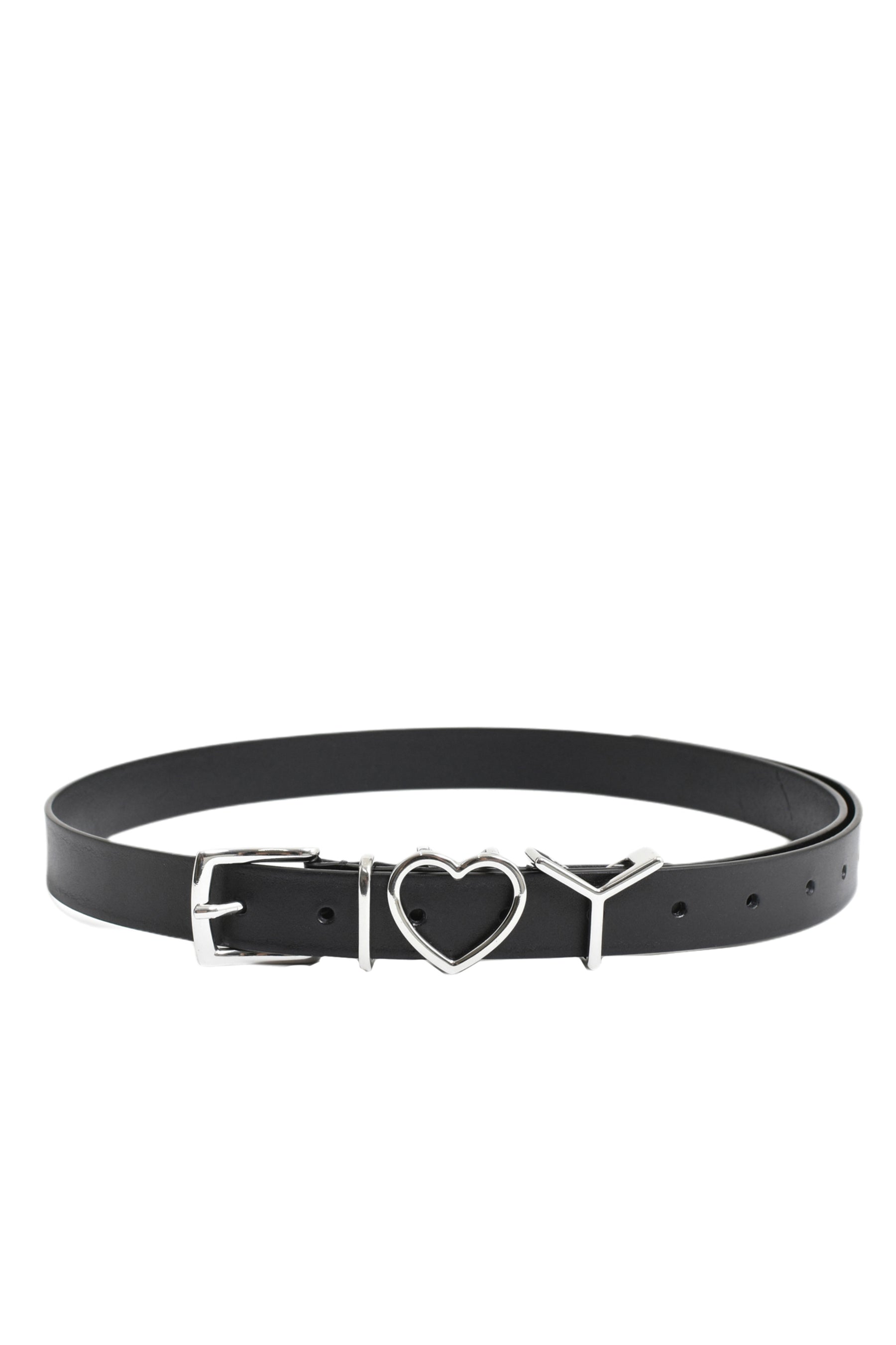 Y HEART BELT 25MM / BLK