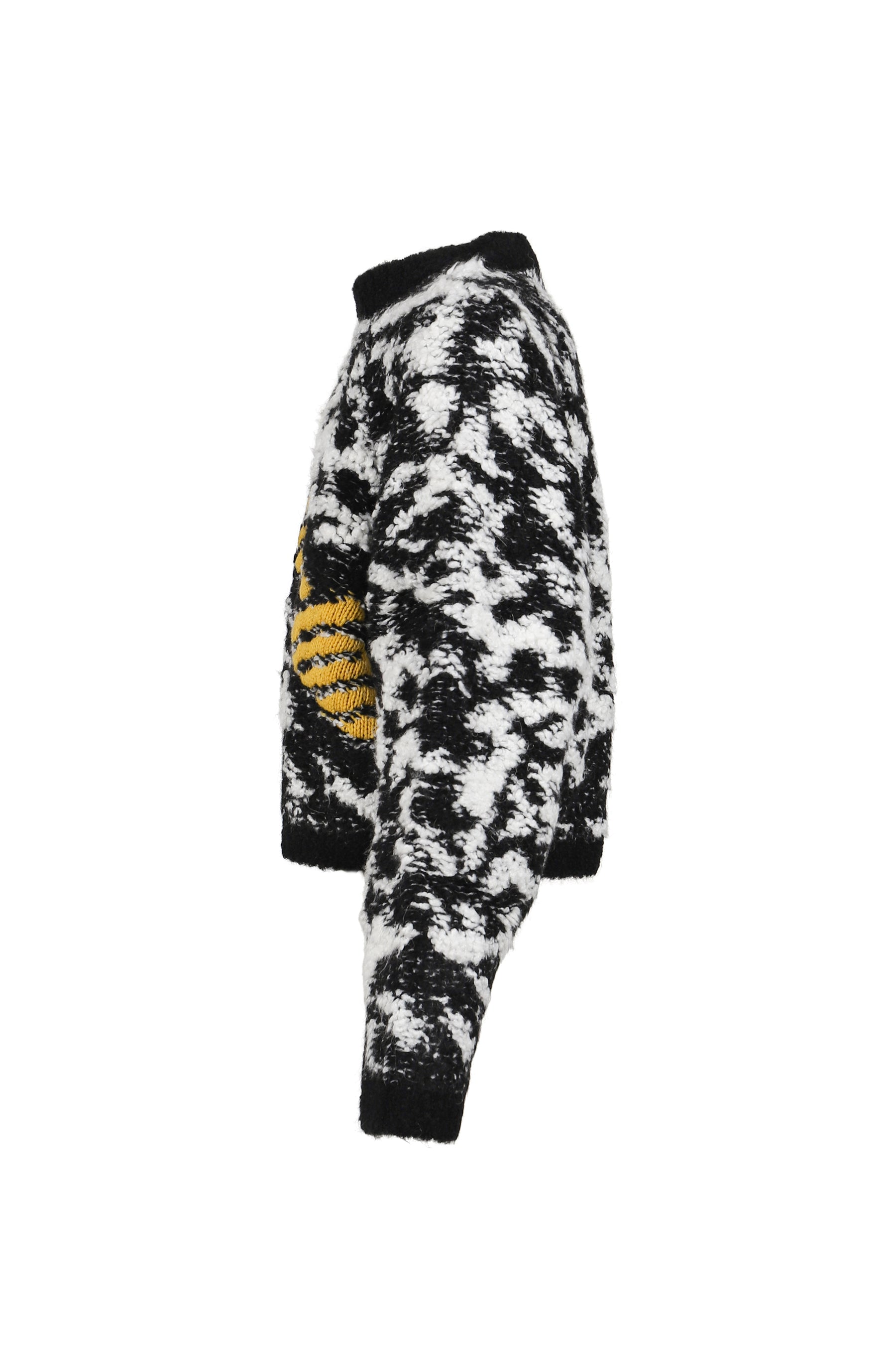 GIANT LEOPARD PULL OVER / BLK / WHT 