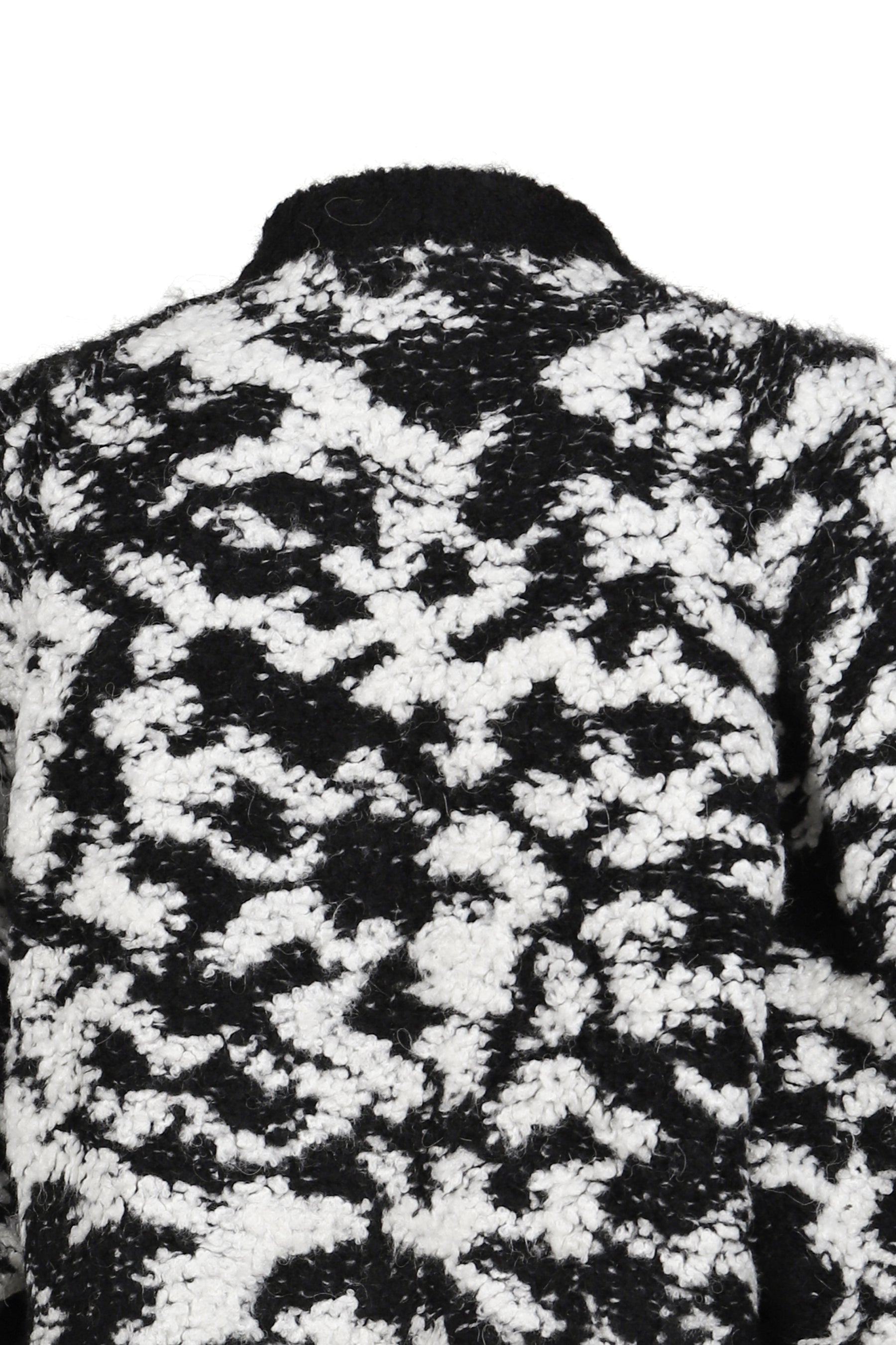 GIANT LEOPARD PULL OVER / BLK / WHT 