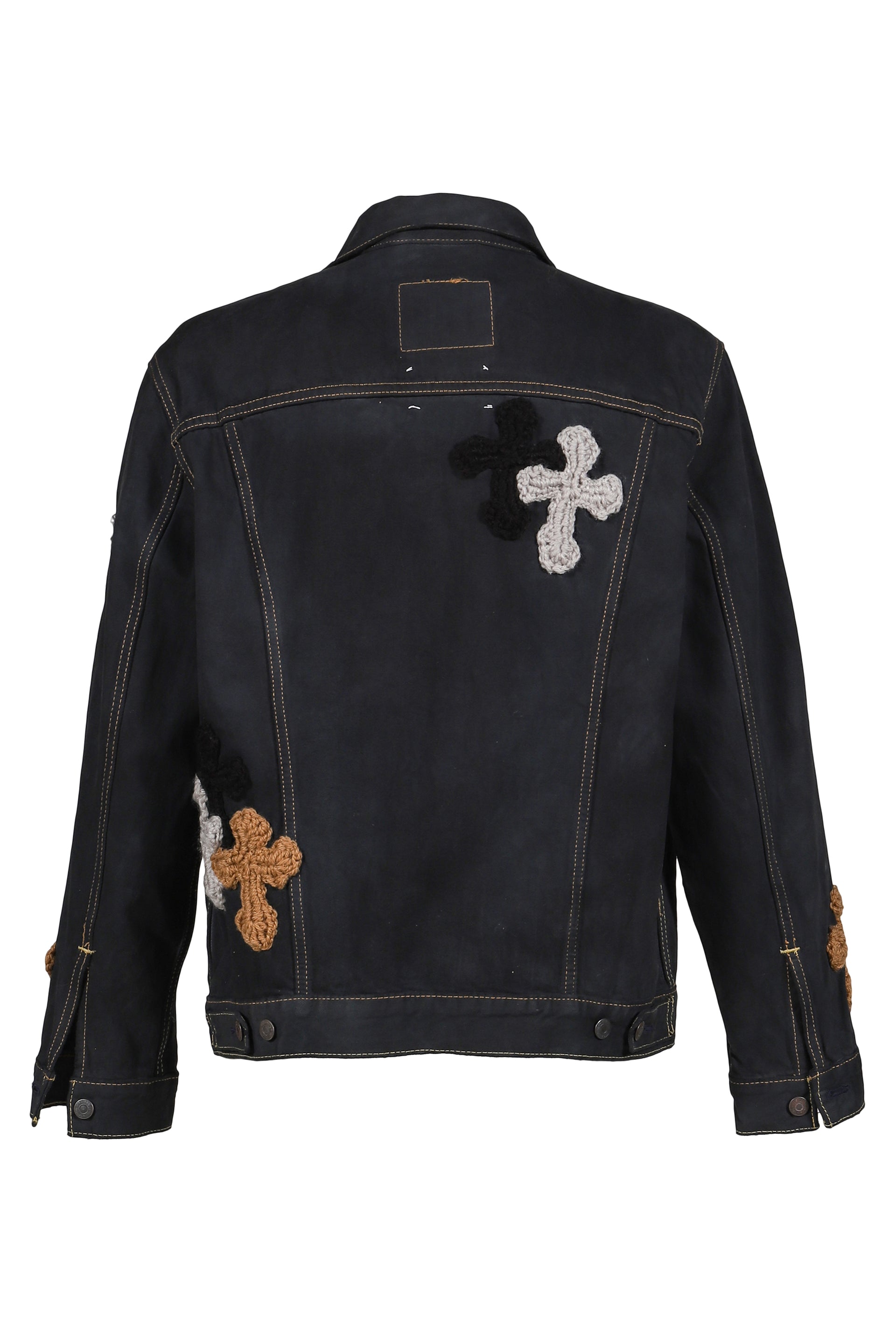 3D CROSS DENIM JACKET / MULTI