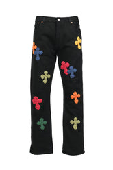 3D CROSS BLACK DENIM / BLK