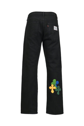 3D CROSS BLACK DENIM / BLK