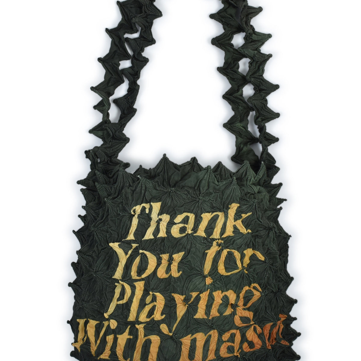 MASU エムエーエスユー SS26 SPIKY SHOPPING BAG / MOSS GRN - NUBIAN