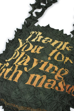 SPIKY SHOPPING BAG / MOSS GRN