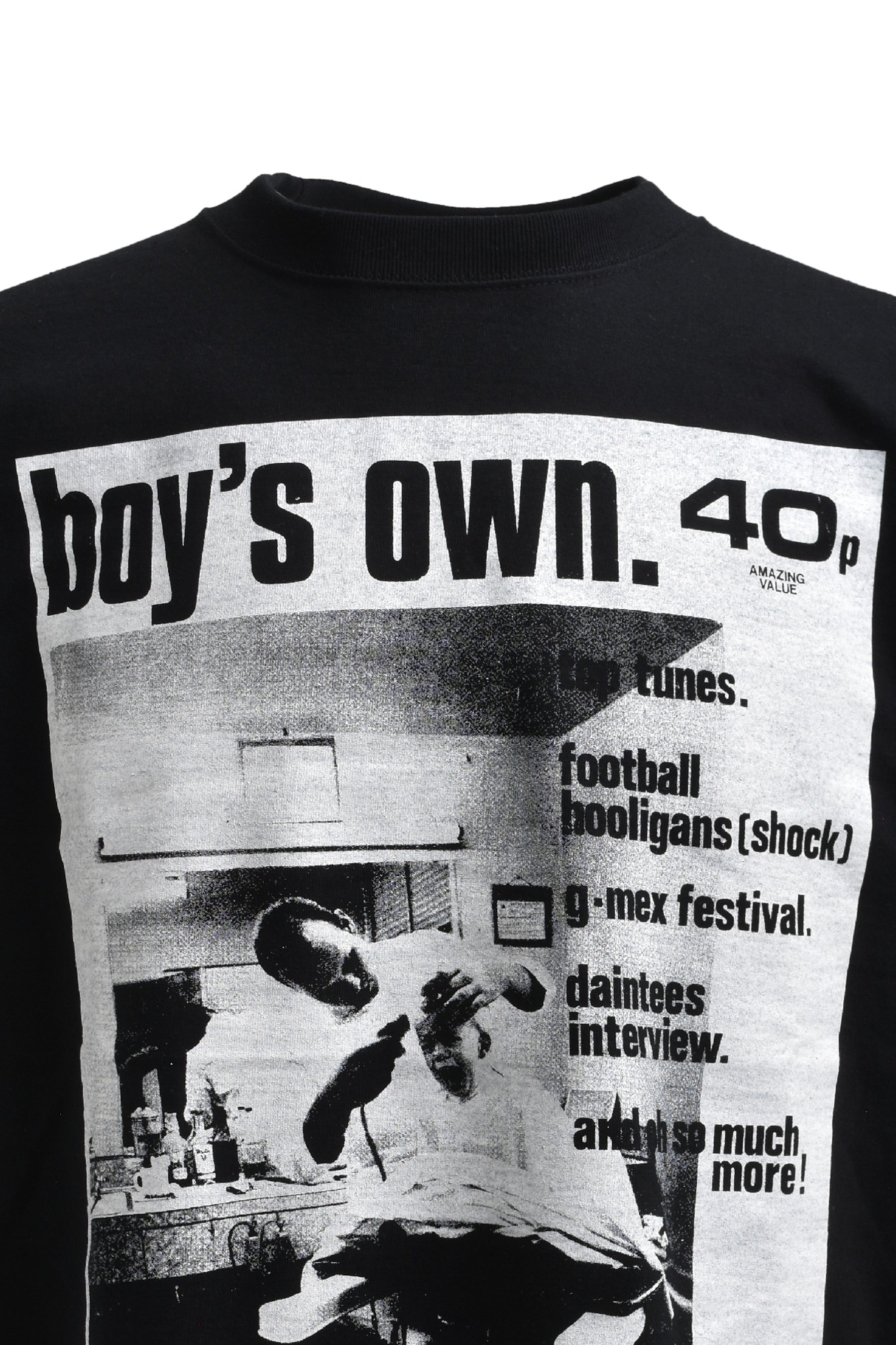 PRINT T-SHIRT ISSUE ONE BOY'S OWN SP / BLK