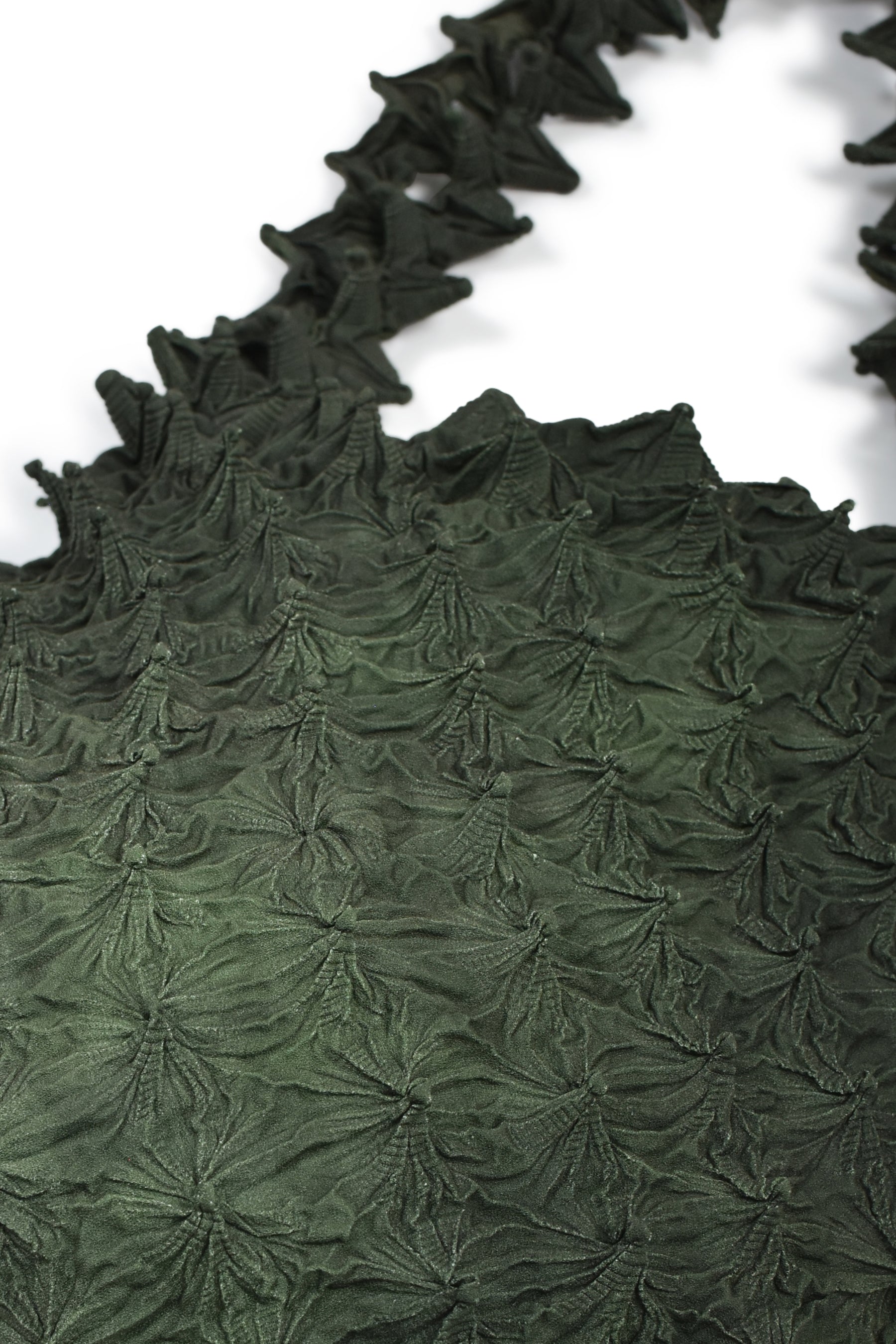 SPIKY SHOPPING BAG / MOSS GRN