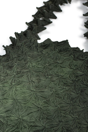 SPIKY SHOPPING BAG / MOSS GRN