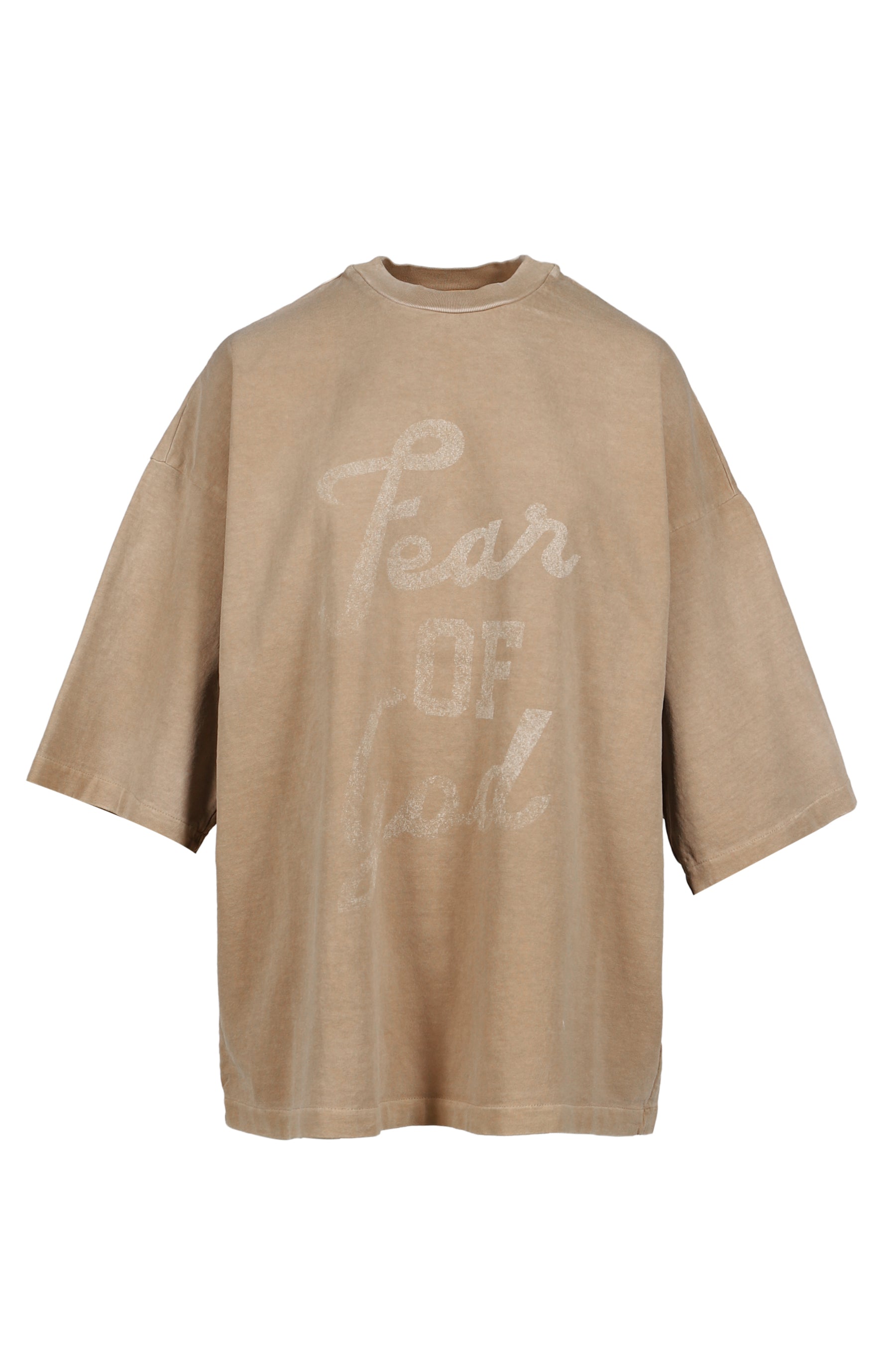 "FEAR OF GOD, 9" SS TEE / DUNE PEARL