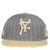 PINSTRIPE BASEBALL HAT / GRY/BEI