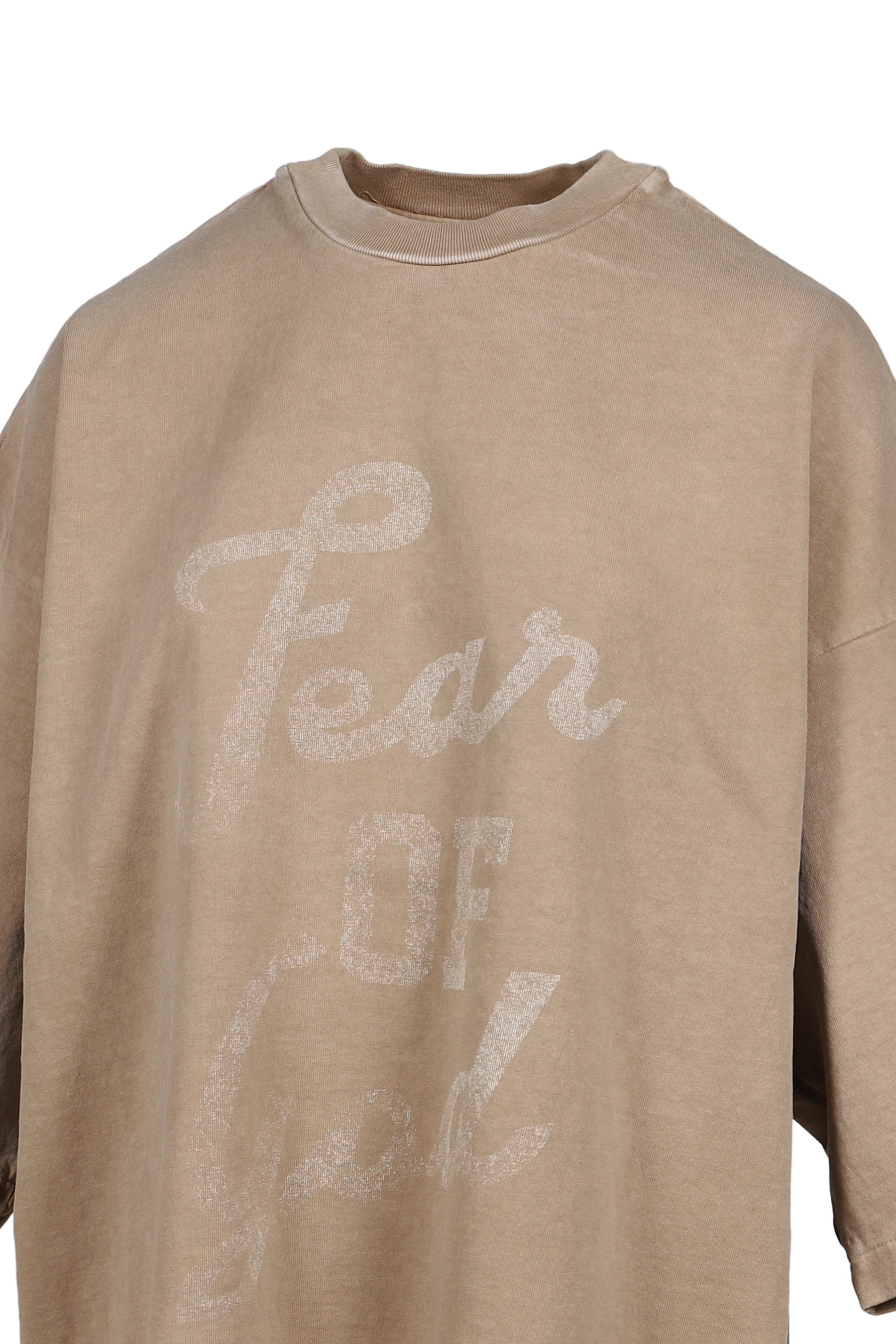 "FEAR OF GOD, 9" SS TEE / DUNE PEARL
