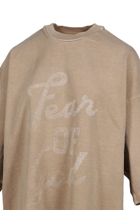 "FEAR OF GOD, 9" SS TEE / DUNE PEARL