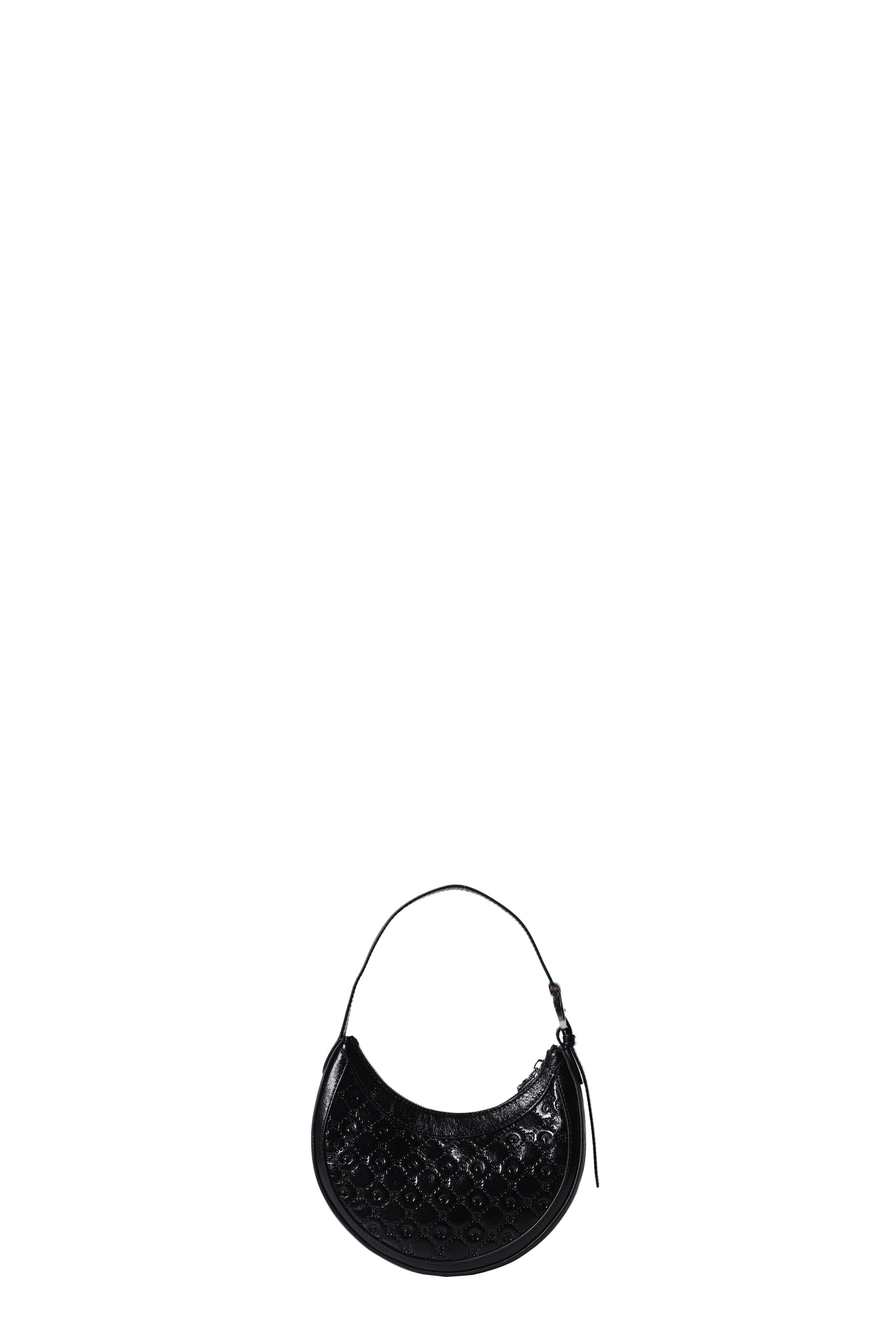 MOONOGRAM EMBOSSED LEATHER ECLIPS MINI / BLK