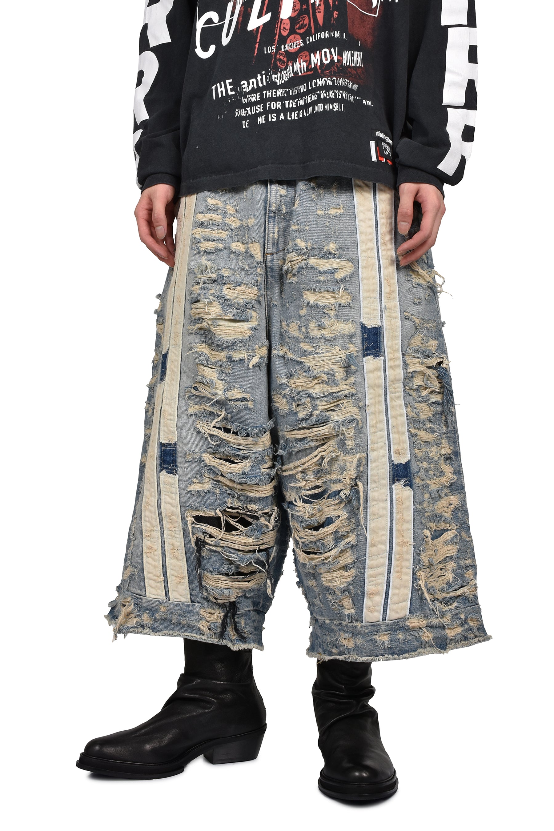 HEIRO PROTESTANT PANT / INDIGO