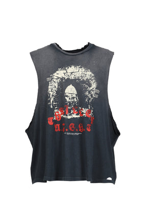 THRILLER NIGHT CUT OFF TEE / BLK