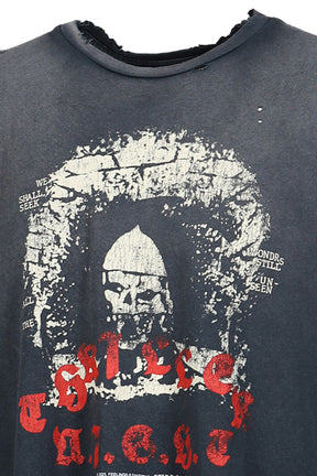 THRILLER NIGHT CUT OFF TEE / BLK