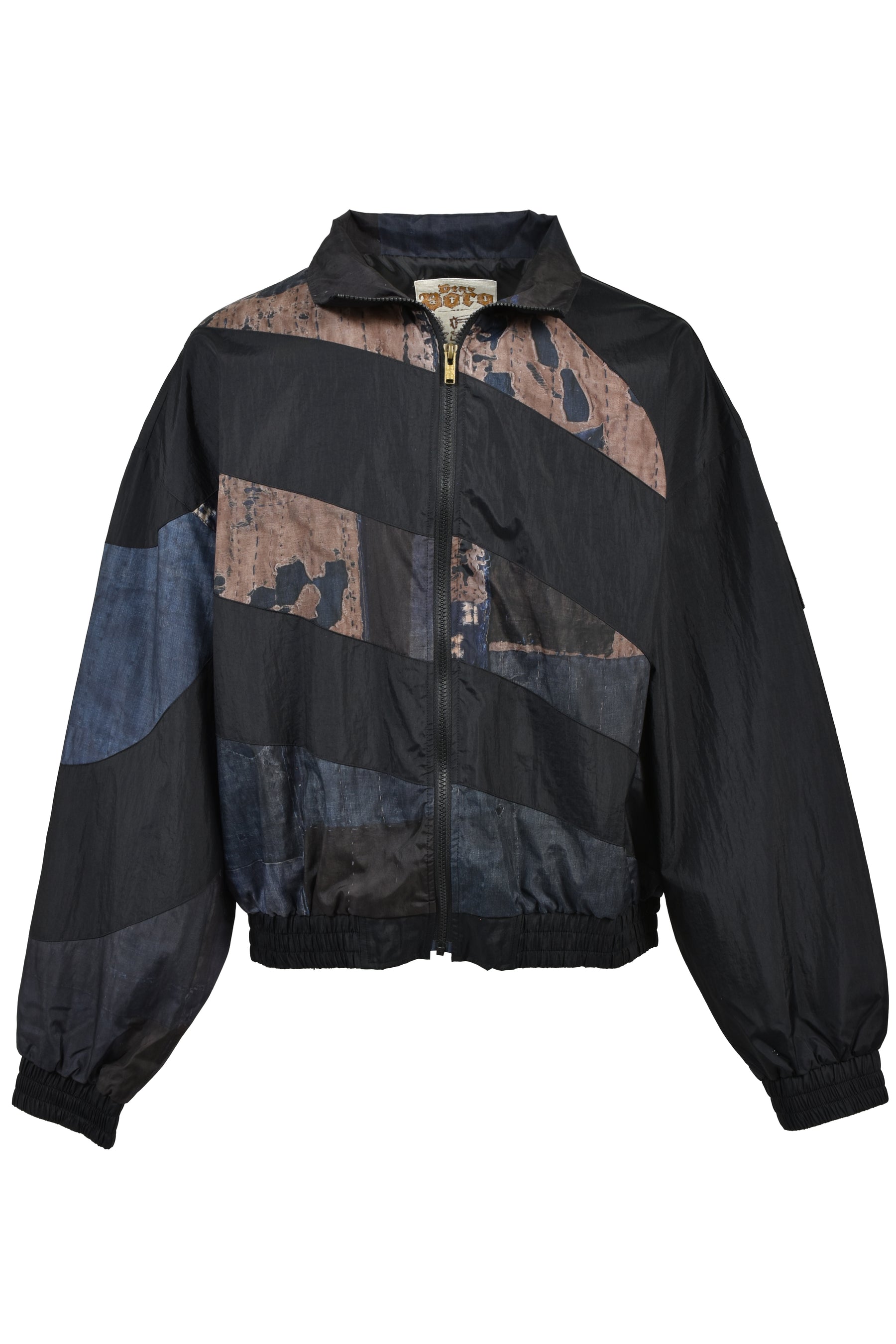 NYLON TRANSFER PRINITING JACKET / BLK