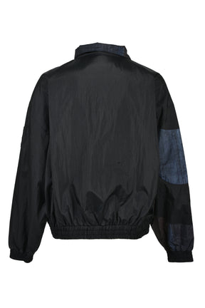 NYLON TRANSFER PRINITING JACKET / BLK