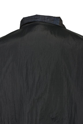 NYLON TRANSFER PRINITING JACKET / BLK