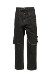 DOUBLE LAYER DENIM / BLK