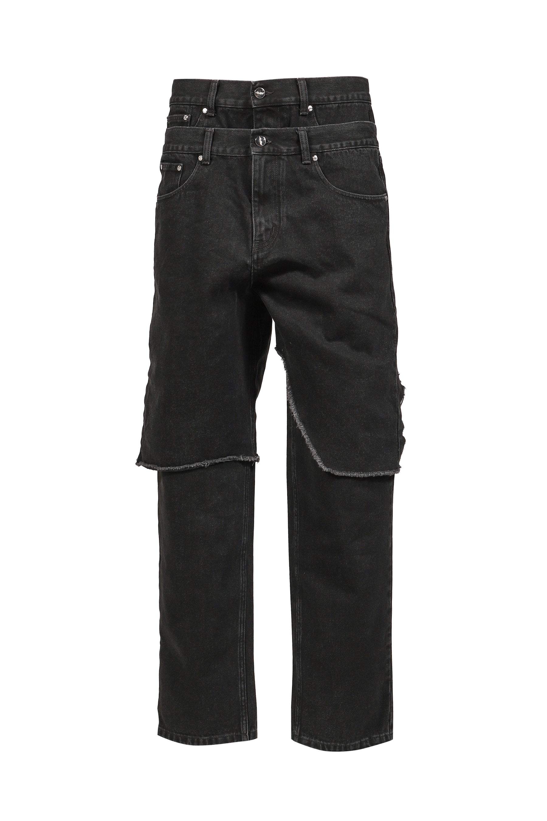 DOUBLE LAYER DENIM / BLK