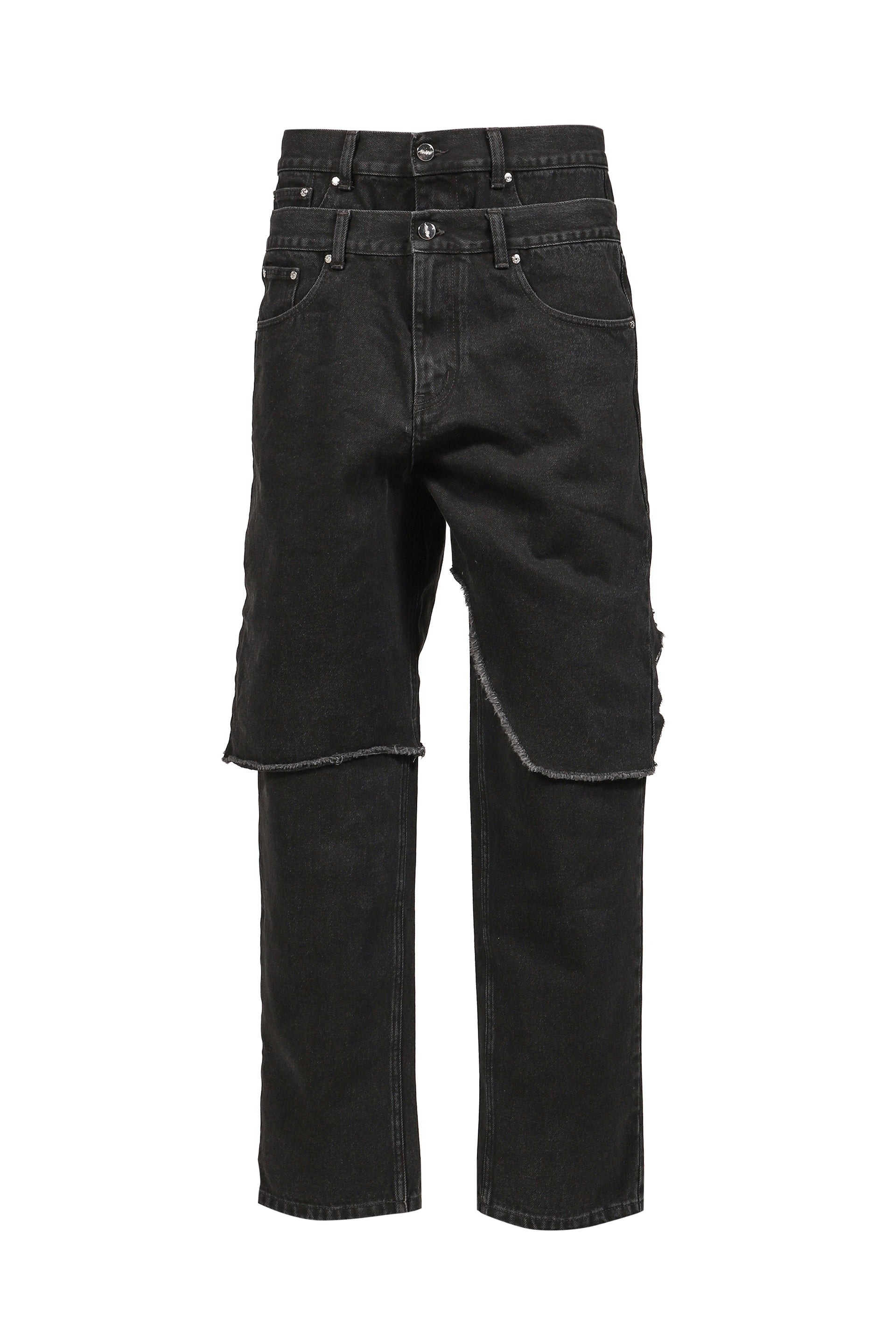DOUBLE LAYER DENIM / BLK