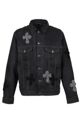 3D CROSS DENIM JACKET / MULTI