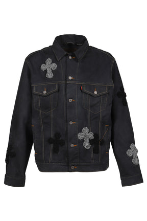3D CROSS DENIM JACKET / MULTI