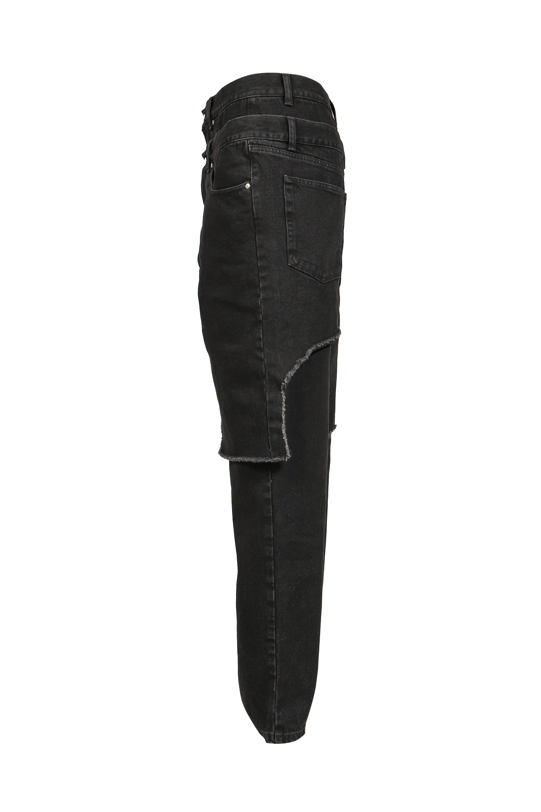 DOUBLE LAYER DENIM / BLK