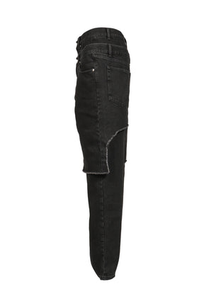 DOUBLE LAYER DENIM / BLK
