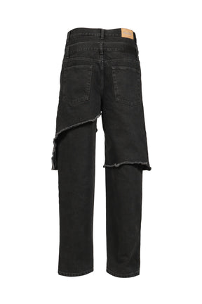 DOUBLE LAYER DENIM / BLK