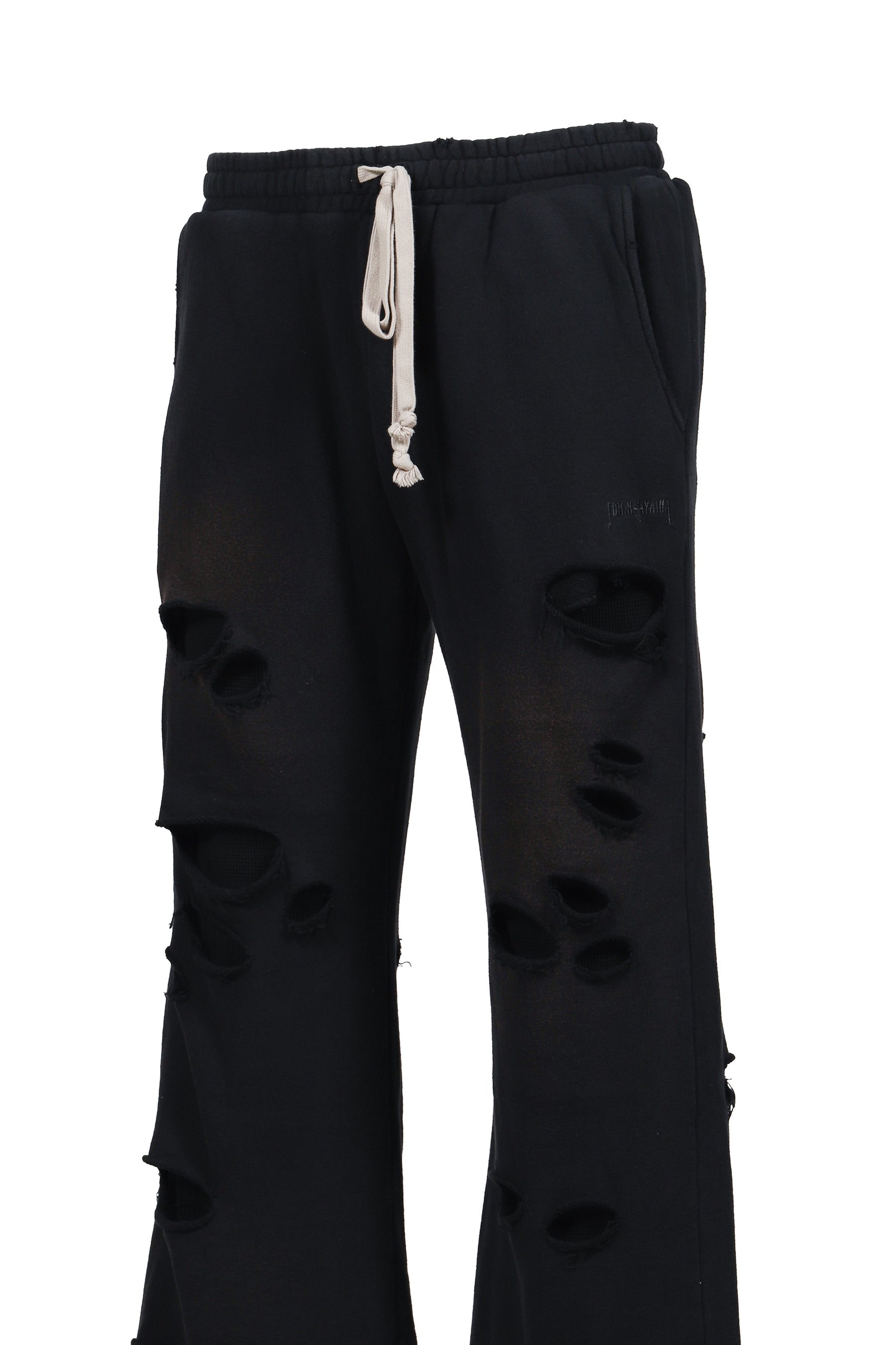THERMAL LAYERED SWEAT PANTS / BLK