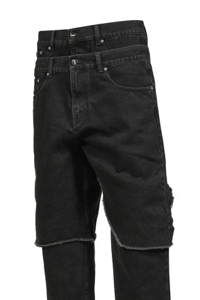 DOUBLE LAYER DENIM / BLK