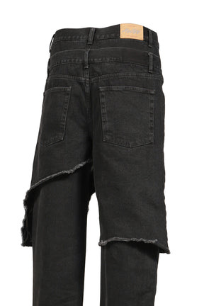DOUBLE LAYER DENIM / BLK