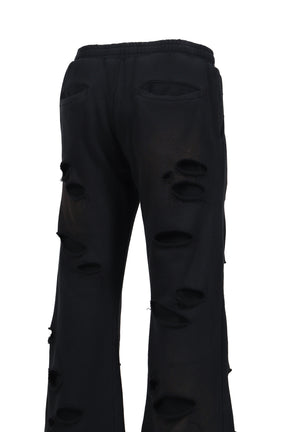 THERMAL LAYERED SWEAT PANTS / BLK