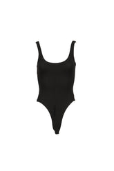 G SCOOP NECK BODYSUIT / BLK