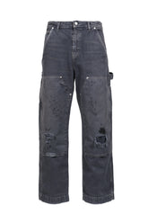 DOUBLE KNEE PAINT PANTS / PUR