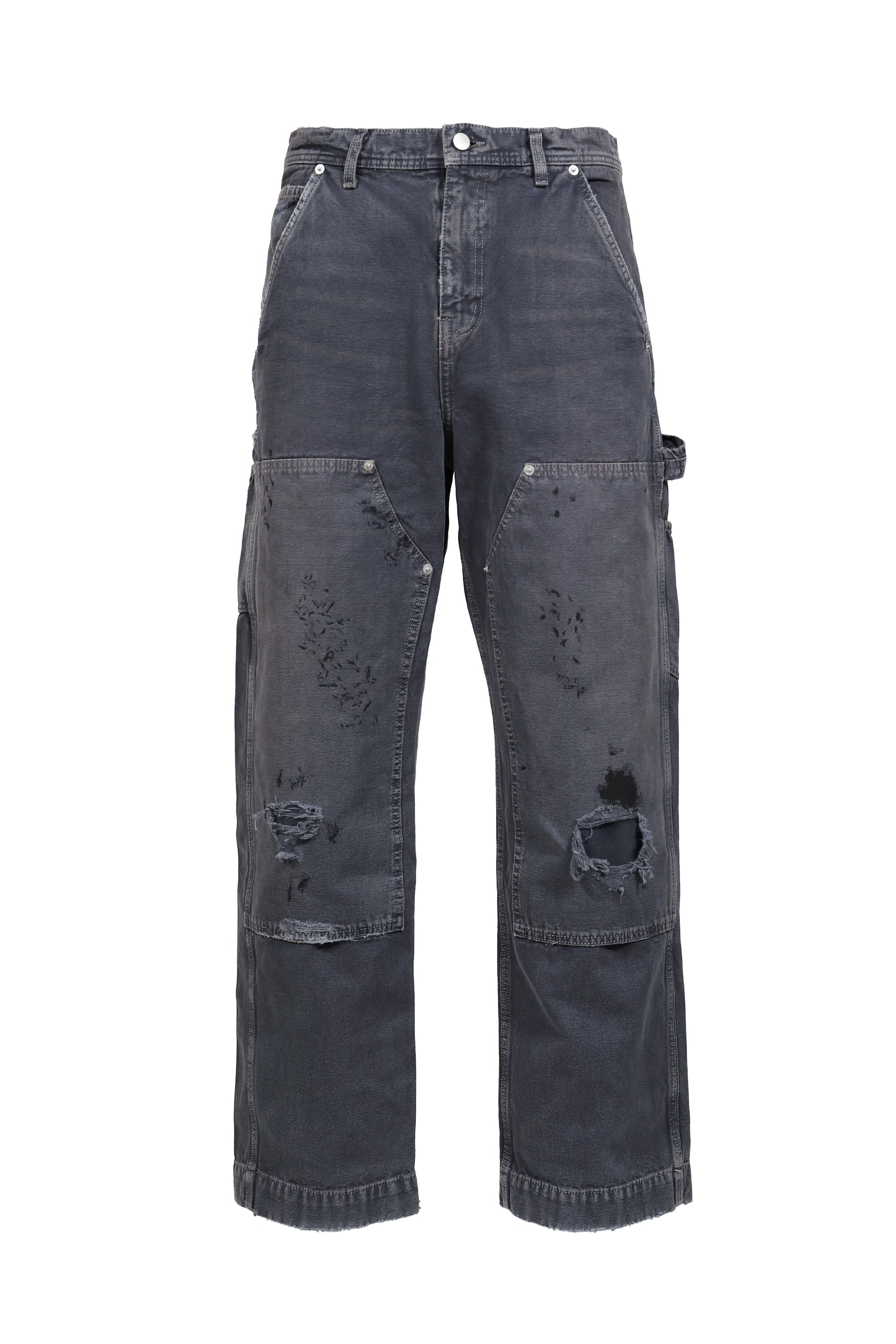 DOUBLE KNEE PAINT PANTS / PUR