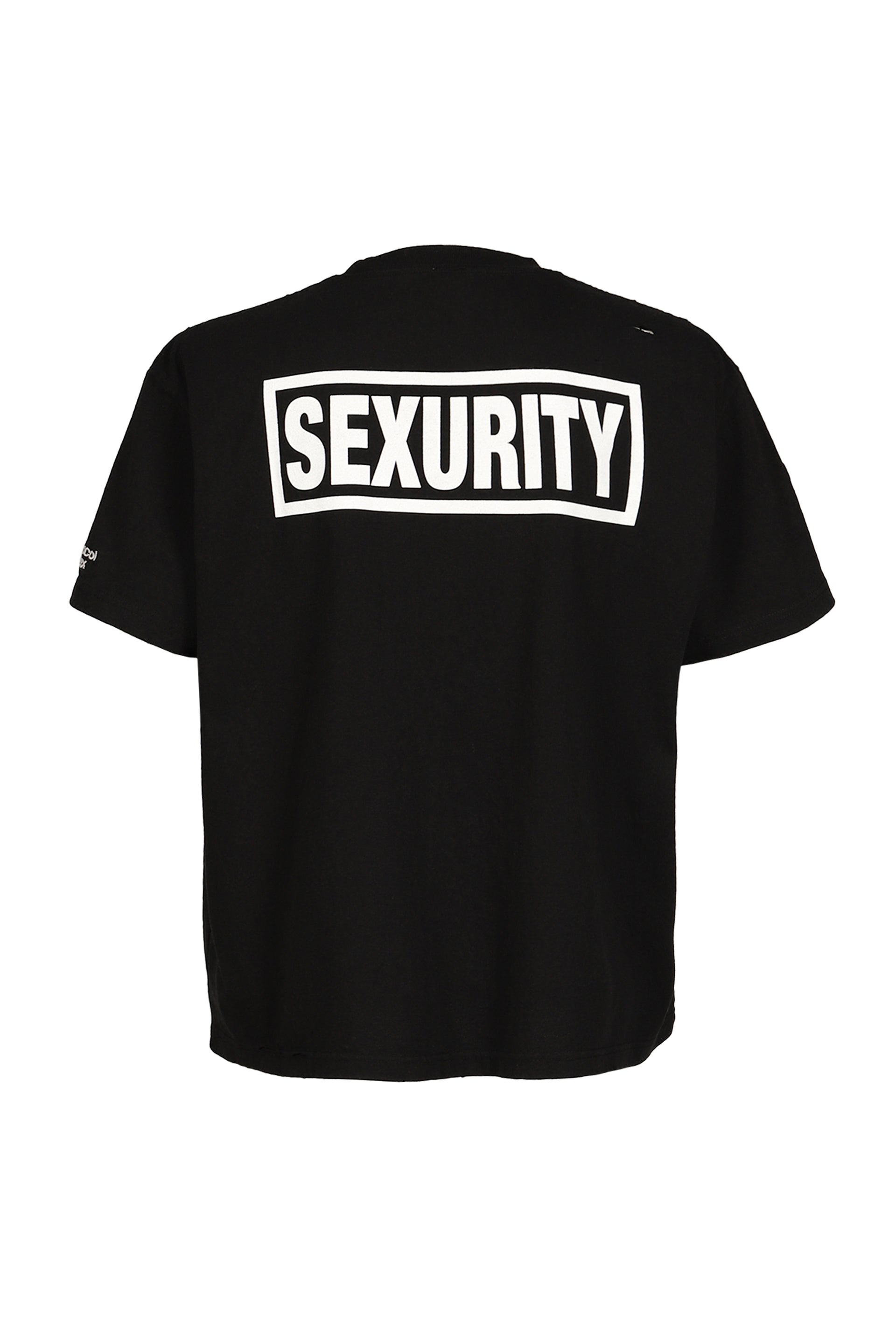 SEXURITY WASHED T SHIRTS / BLK