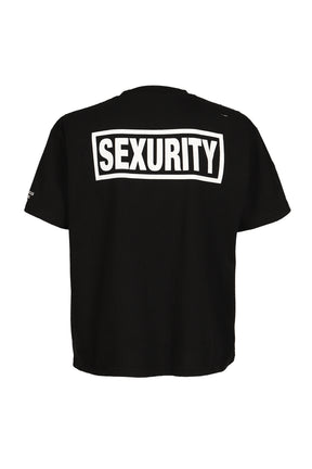 SEXURITY WASHED T SHIRTS / BLK