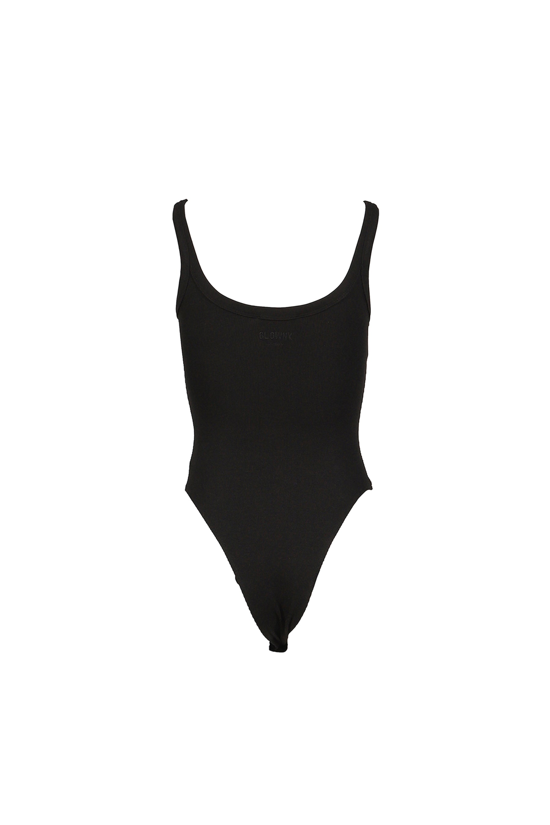 G SCOOP NECK BODYSUIT / BLK